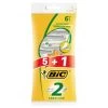 BIC 2 Sensitive Disposable Razors 6pk -Care Product Store 332886 6pk bic 2 razors