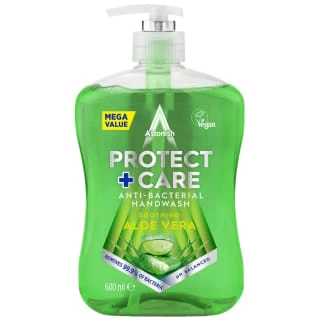 Astonish Protect + Care Antibacterial Handwash Aloe Vera 600ml 3 Astonish Protect + Care Antibacterial Handwash Aloe Vera 600ml