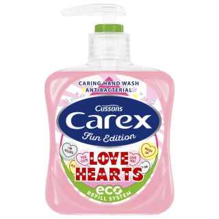 Carex Fun Edition Derma Care Antibacterial Eco Refill Hand Wash 250ml - Love Hearts 3 Carex Fun Edition Derma Care Antibacterial Eco Refill Hand Wash 250ml - Love Hearts
