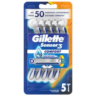 Gillette® Gillette Sensor 3 Comfort Razors 5pk 3 Gillette® Gillette Sensor 3 Comfort Razors 5pk