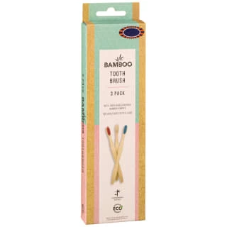 B&M Bamboo Toothbrushes 3pk 4 B&M Bamboo Toothbrushes 3pk - Image 2