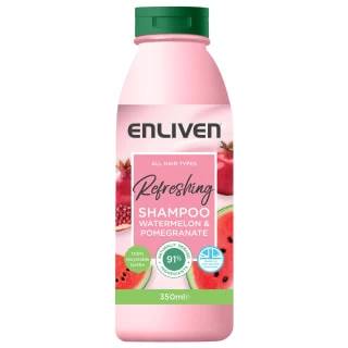 Enliven Refreshing Shampoo 350ml - Watermelon & Pomegranate 3 Enliven Refreshing Shampoo 350ml - Watermelon & Pomegranate
