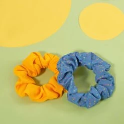 Ella Style Scrunchies 2pk - Blue & Gold 9 Ella Style Scrunchies 2pk - Blue & Gold -Care Product Store 385596 ella style hair accessories 2pk scrunchies 2