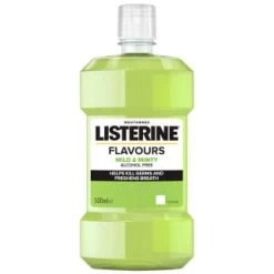 Listerine Flavours Alcohol-Free Mouthwash 500ml - Mild & Minty