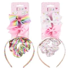 Ella Hair Accessory Set 4pk - Rainbow -Care Product Store 396452 4pk ella hair accessory set group
