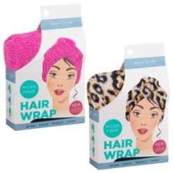 Microfibre Hair Wrap - Pink -Care Product Store 396692 microfibre hair wrap group